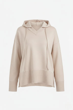 هودي لاونج مضلع بياقة V