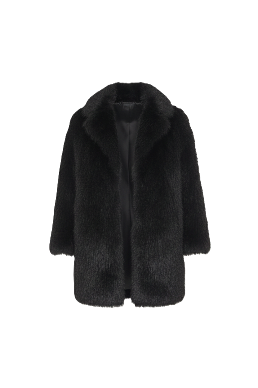 Above-Knee Sherpa Coat