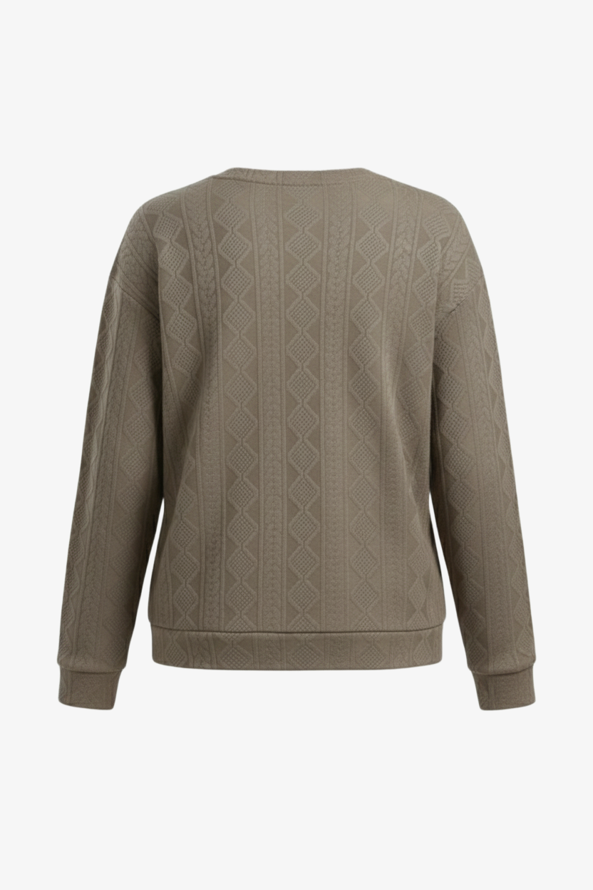 Cable Knit Pattern Pyjama Set