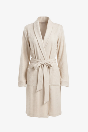 Self-Pattern Relaxed Robe