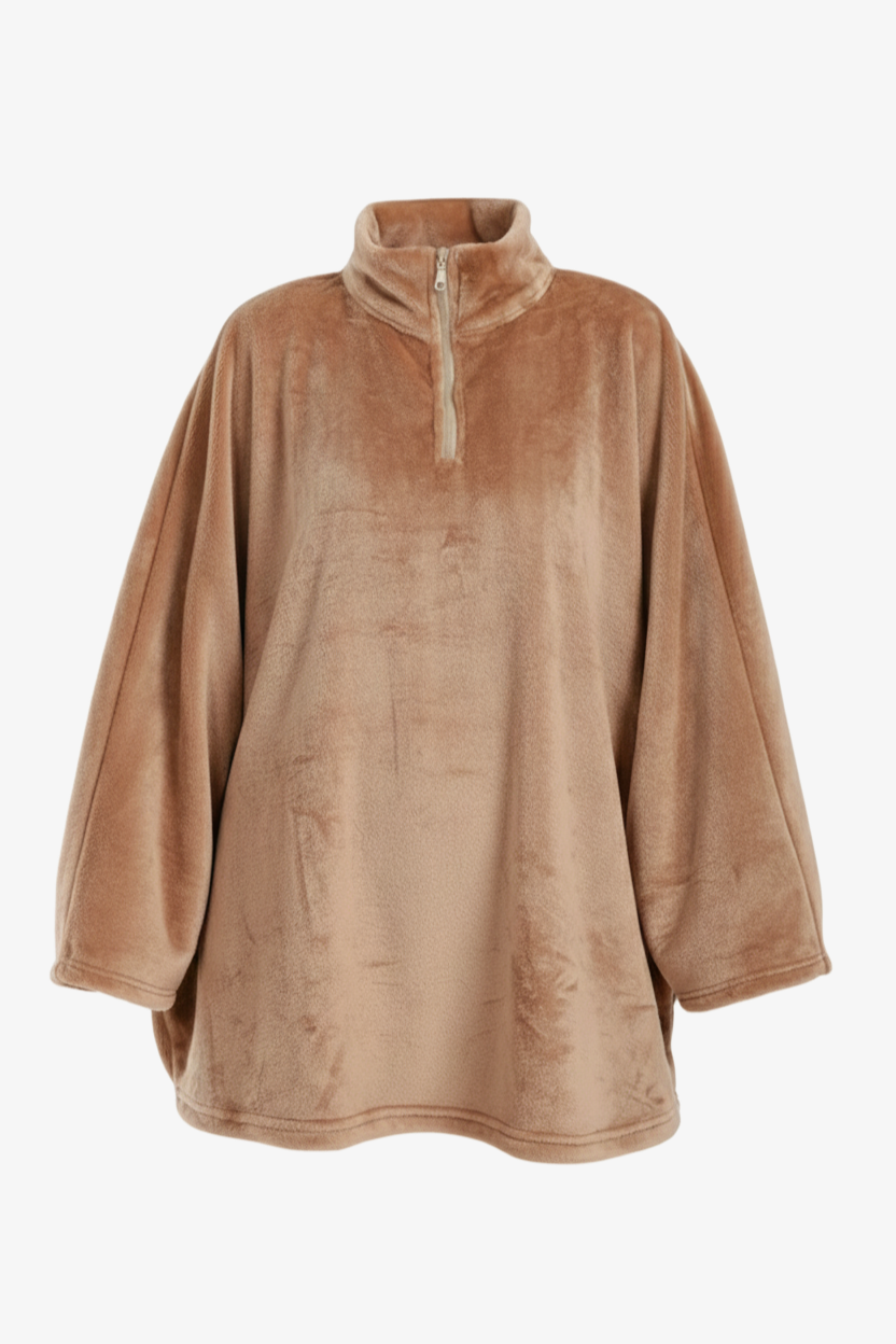 Velvet Poncho Wearable Blanket