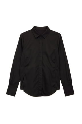 قميص بحافة غير متساوية