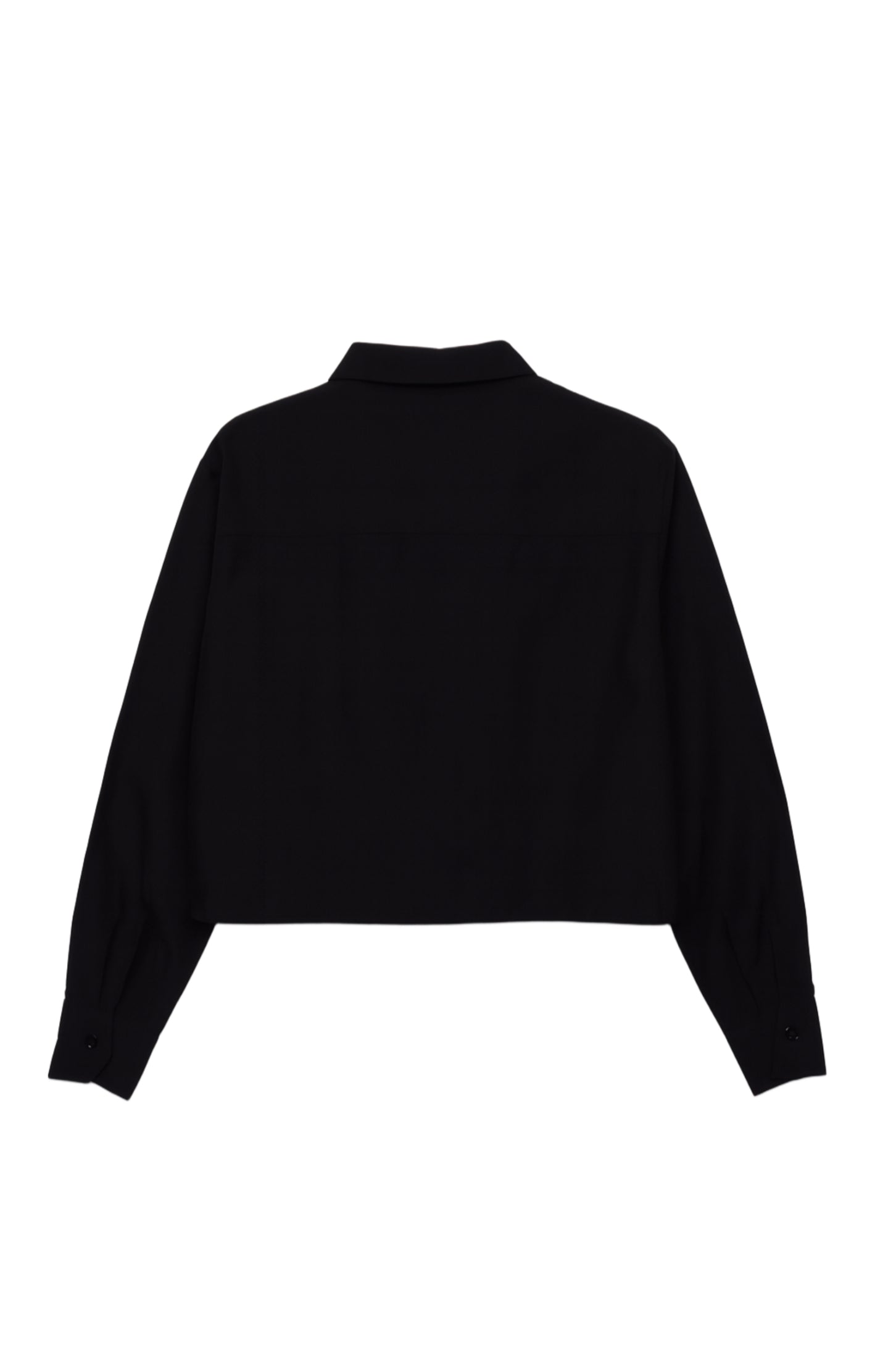 Cropped Button-Up Shirt