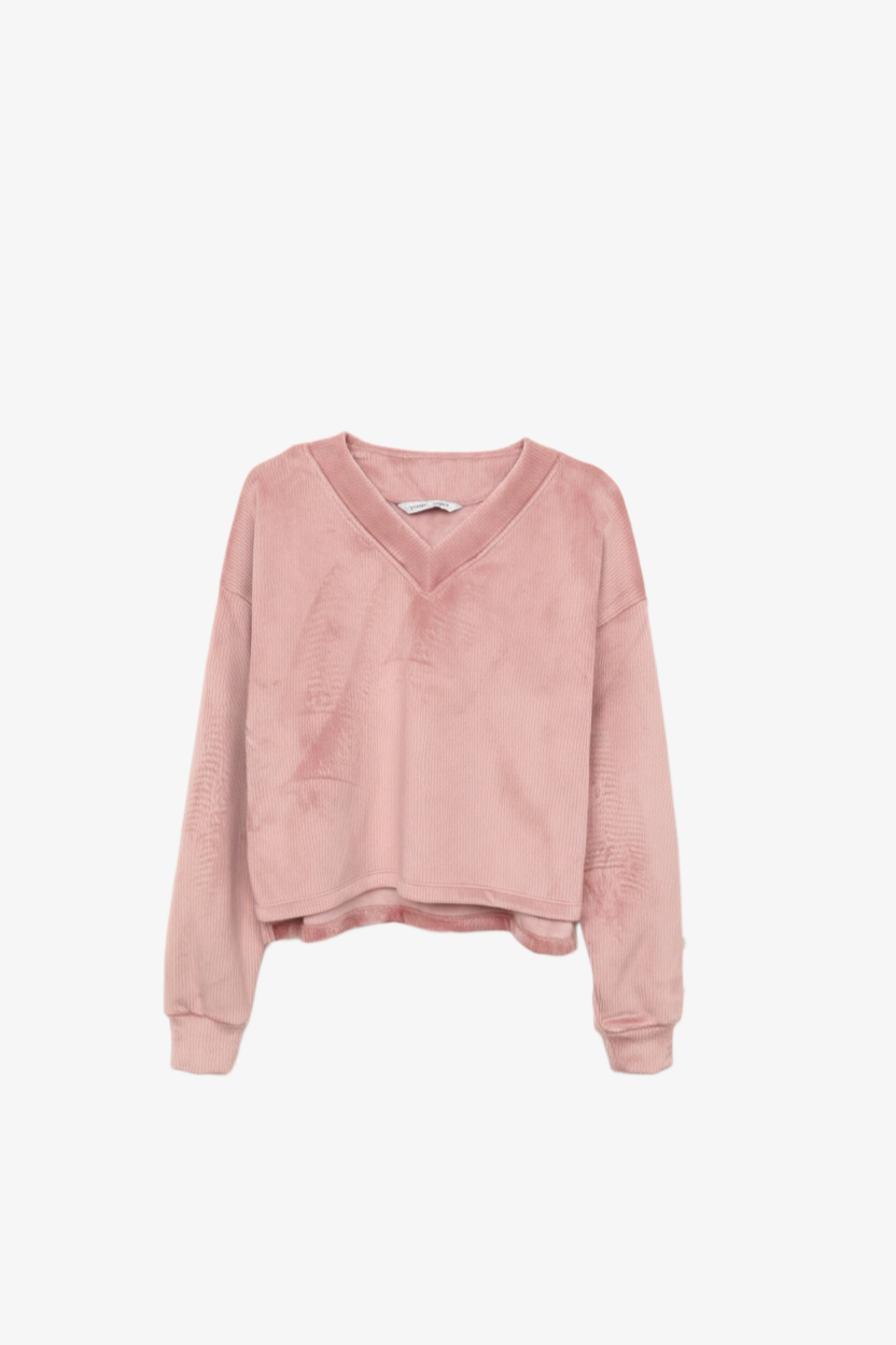 Ribbed Velvet Pyjama Set