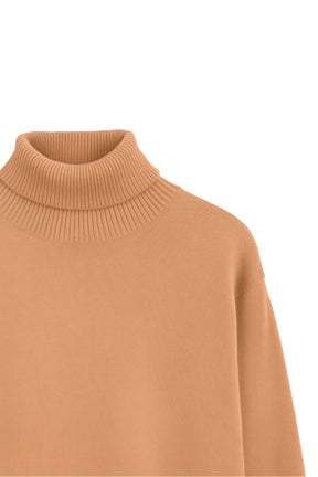 Knit Turtle Neck Midi Dress