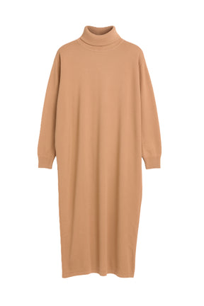 Knit Turtle Neck Midi Dress