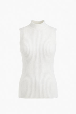 Sleeveless Ribbed Lounge Pullover