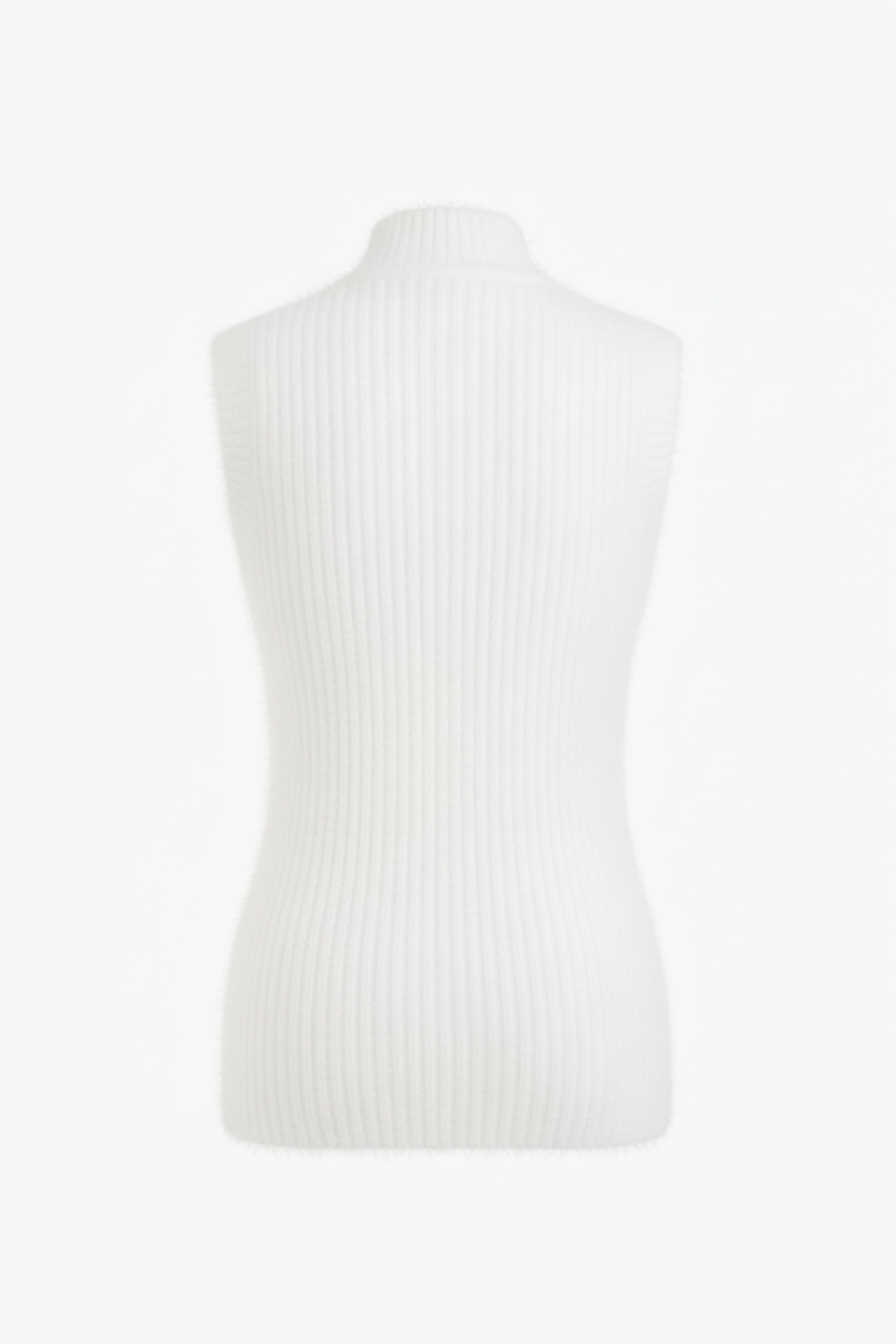 Sleeveless Ribbed Lounge Pullover