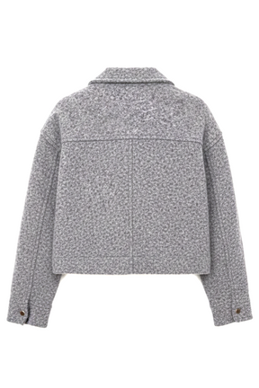 Cropped Fleece Zip-Up Jacket