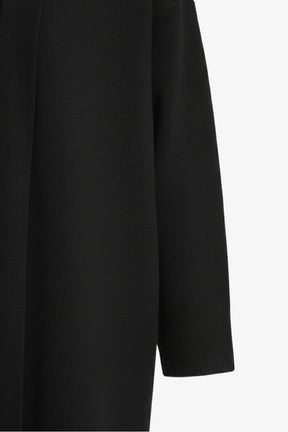 Open Neckline Knitted Cardigan