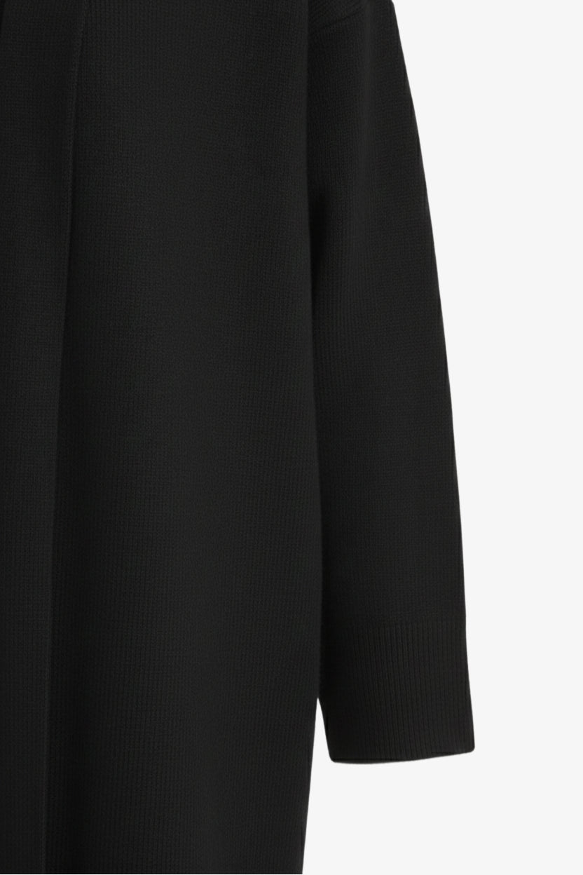 Open Neckline Knitted Cardigan