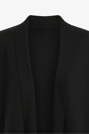 Open Neckline Knitted Cardigan