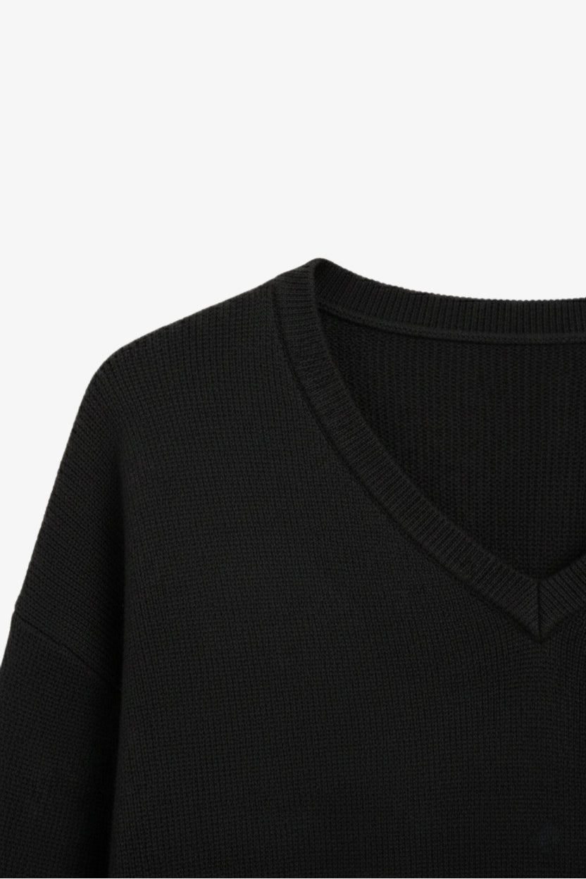 V-Neck Knit Pullover