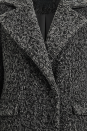 Coat with Notch Collar