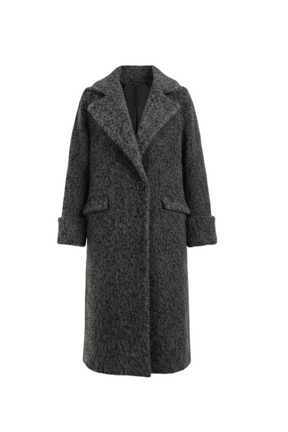 Coat with Notch Collar