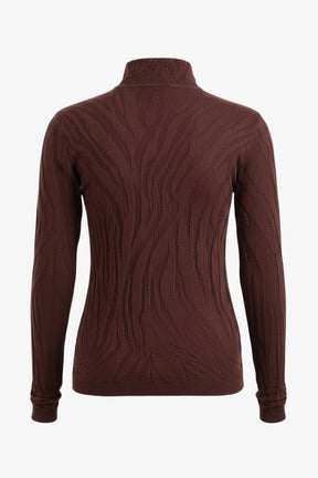 بلوفر بياقة شبه عالية