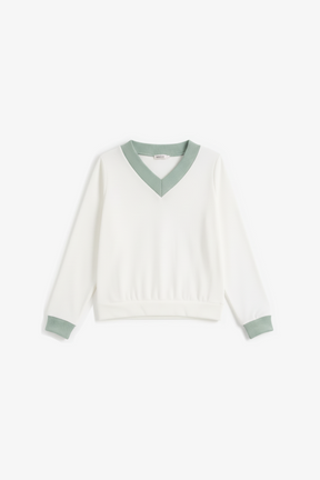 Velvet V-Neck Pyjama Set