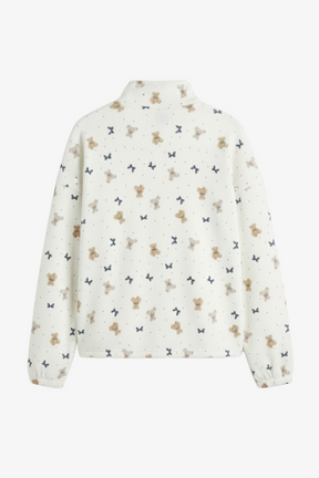 Stand Collar Printed Pyjama Set