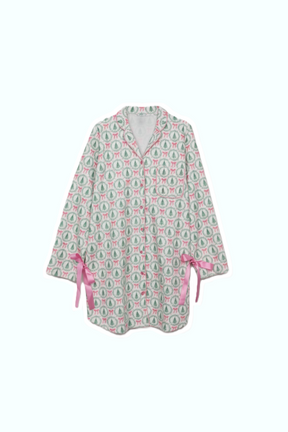 Bow-Sleeve Night Shirt
