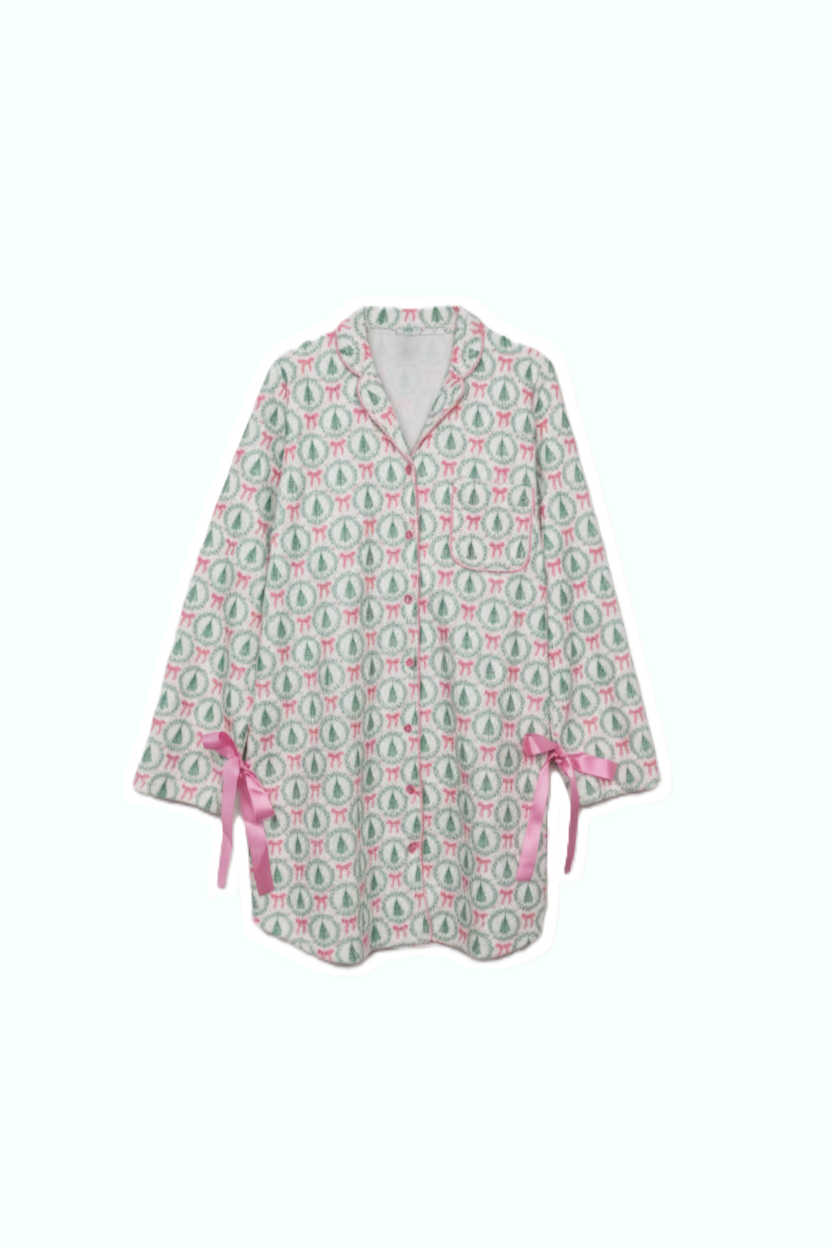 Bow-Sleeve Night Shirt