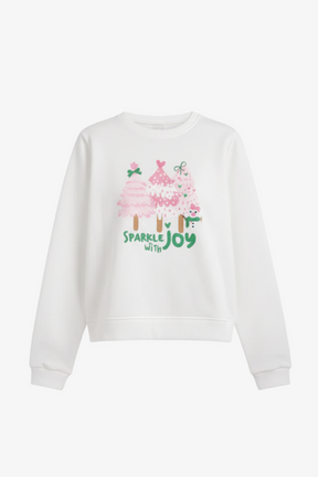 طقم بيجامة كريسماس بياقة دائرية