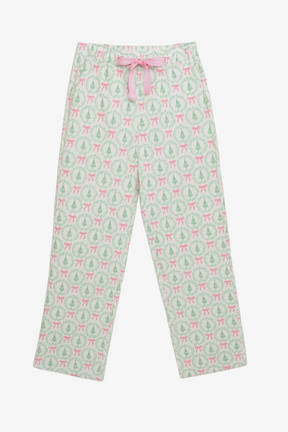 طقم بيجامة كريسماس بياقة دائرية