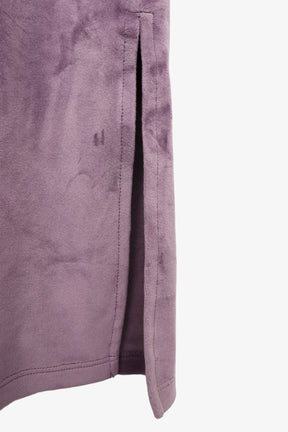 قميص نوم قطيفة بياقة نوتش