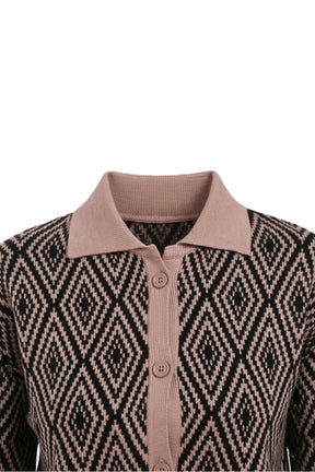 Diamond Pattern Lounge Cardigan