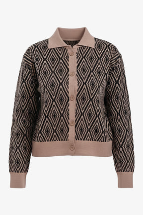 Diamond Pattern Lounge Cardigan
