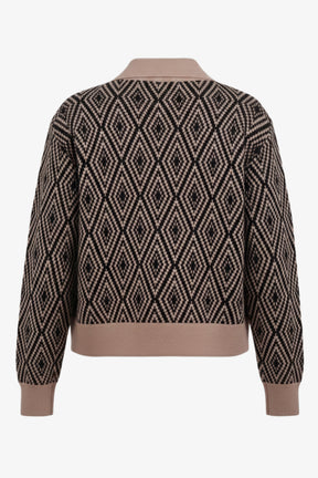 Diamond Pattern Lounge Cardigan