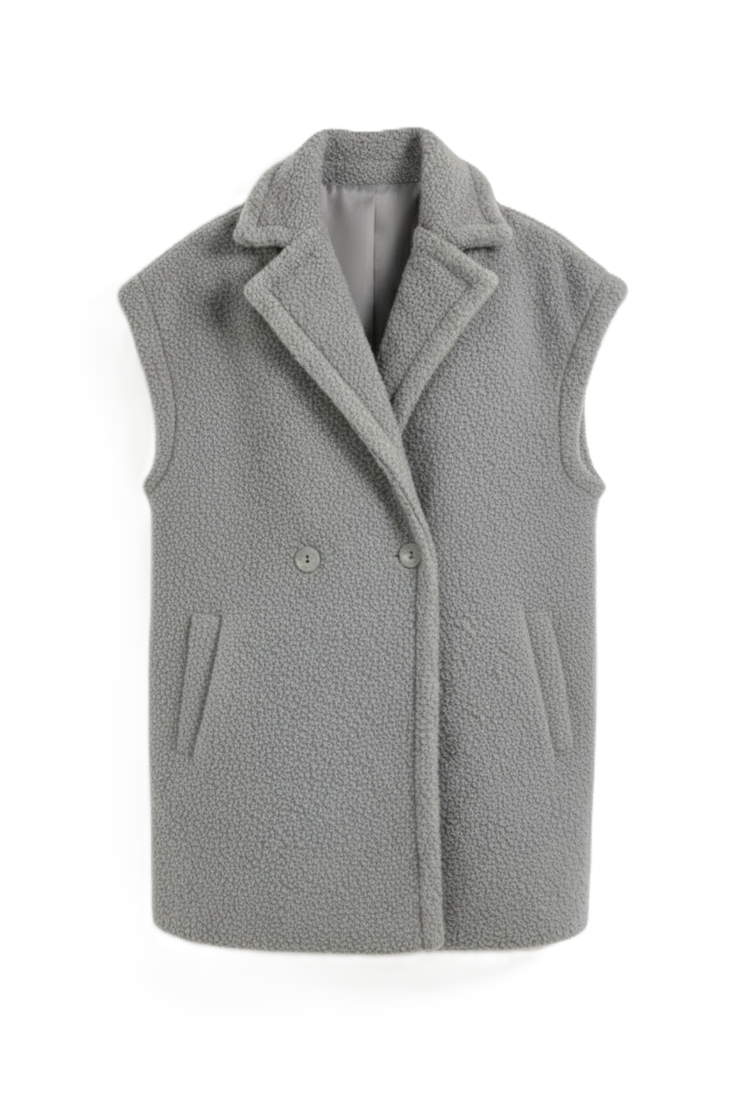 Relaxed Double-Breasted Vest