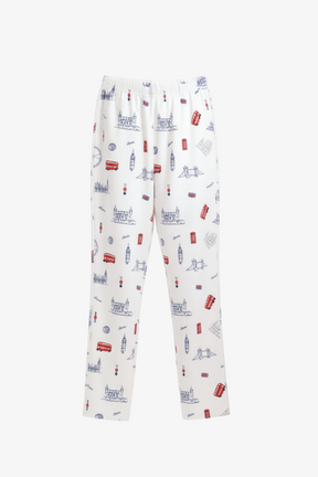 طقم بيجامة بطابع إنجليزي