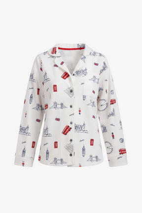 طقم بيجامة بطابع إنجليزي