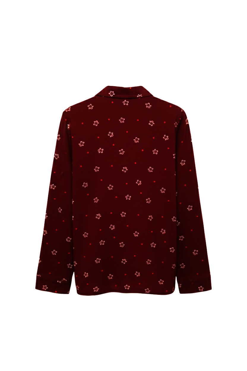 Button-Up Printed Pyjama