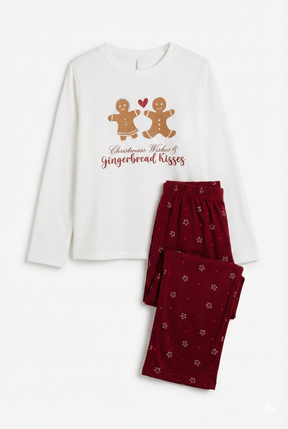 طقم بيجامة بطبعة جينجربريد