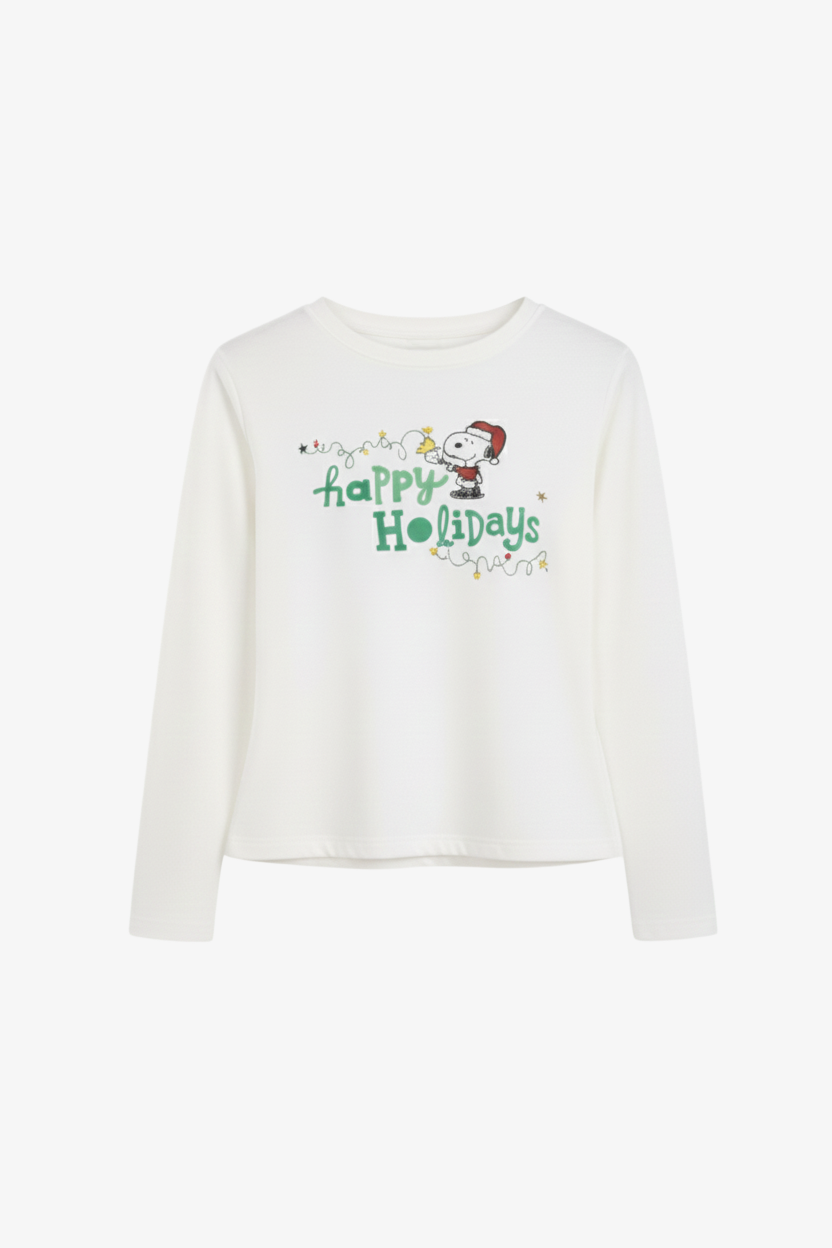 طقم بيجامة برقبة دائرية