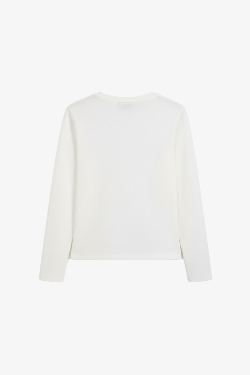 طقم بيجامة برقبة دائرية