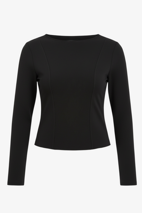 Slim Boat Neck Top