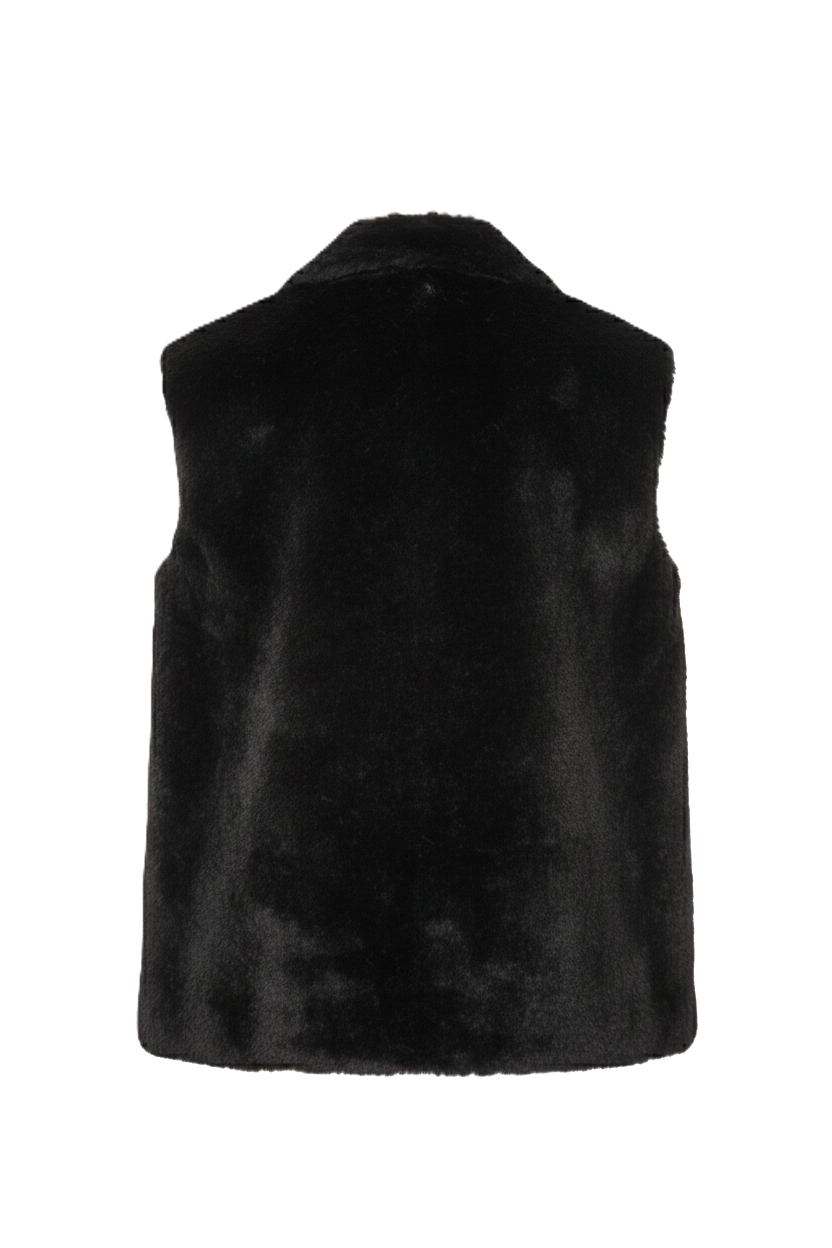 Open Neckline Sleeveless Vest