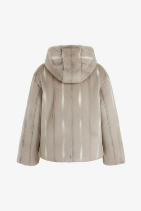 Hooded Fur Jacket