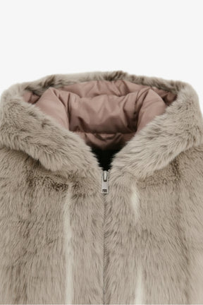 Hooded Fur Jacket