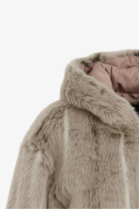 Hooded Fur Jacket