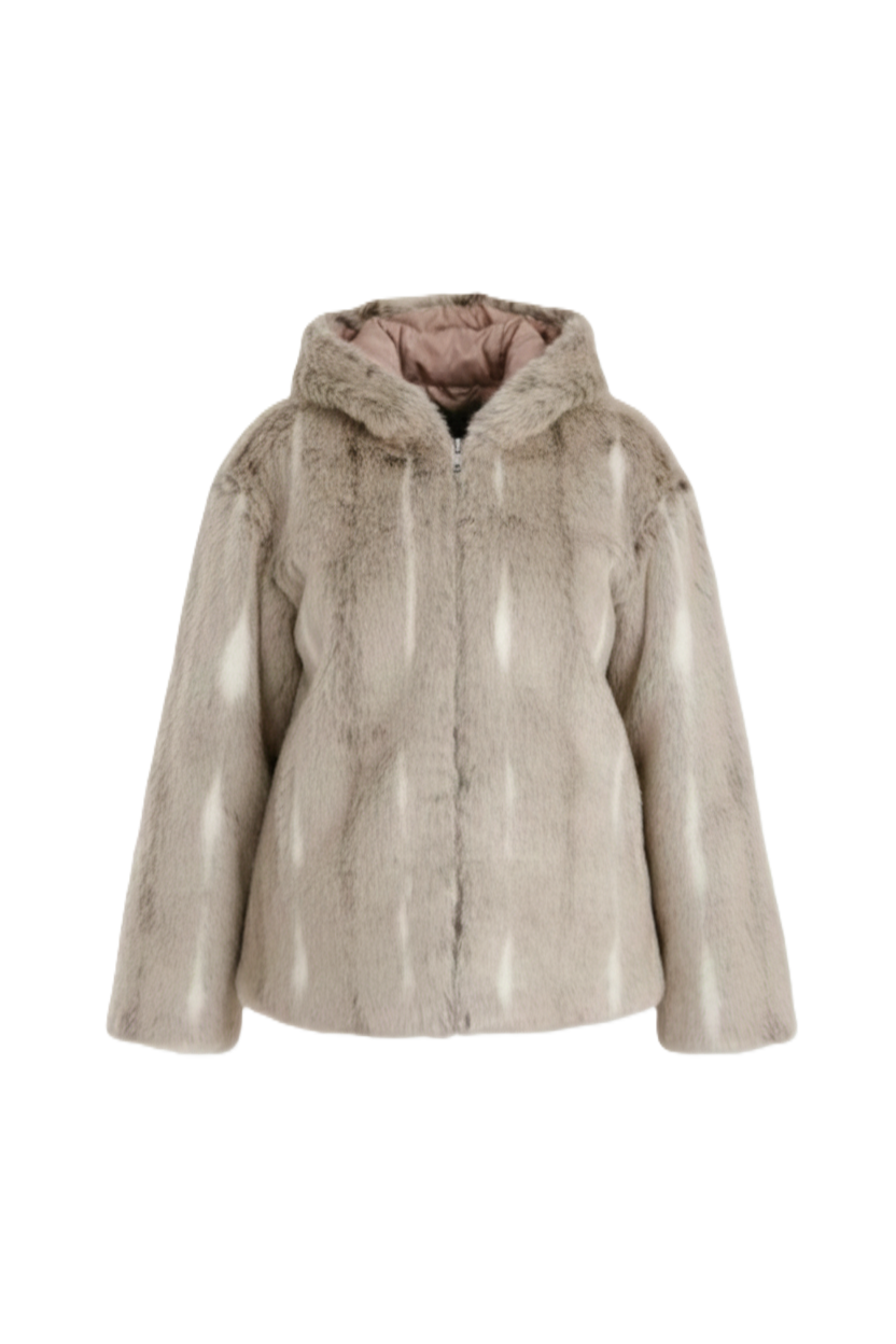 Hooded Fur Jacket