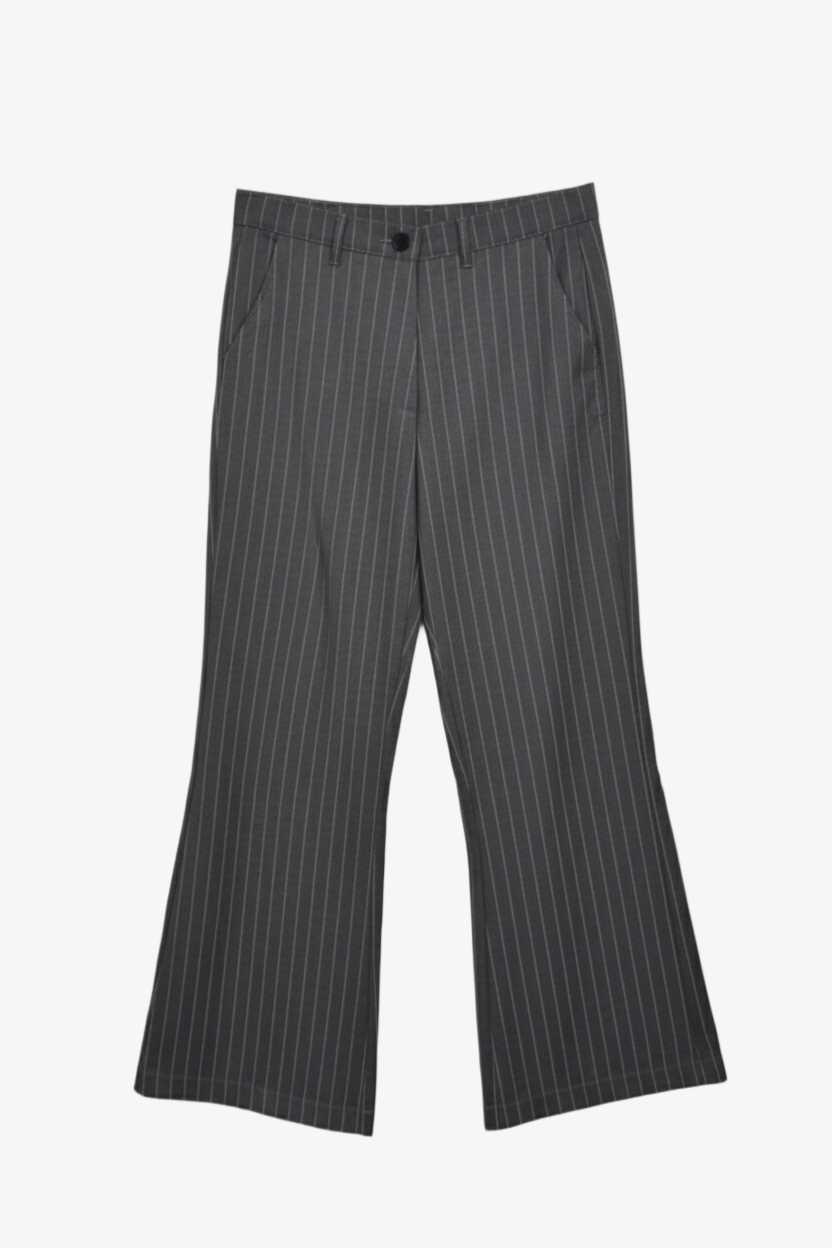 Striped Wide-Leg Pants