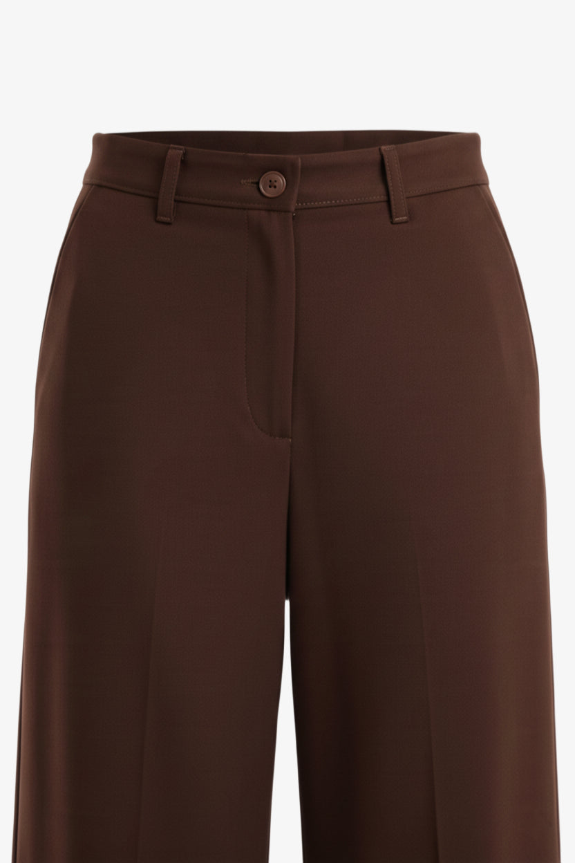 Wide-Leg Straight Cut Pants