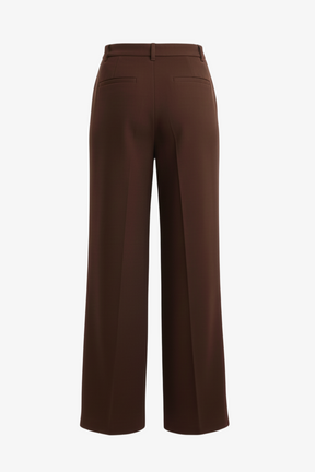 Wide-Leg Straight Cut Pants