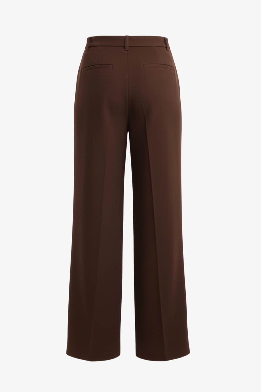 Wide-Leg Straight Cut Pants