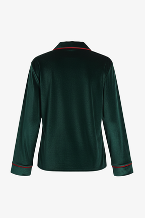 Pyjama Set with Contrast Piping