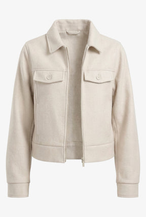 Flap Pocket Cropped Jacket