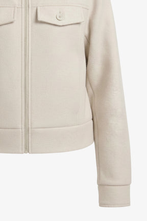 Flap Pocket Cropped Jacket